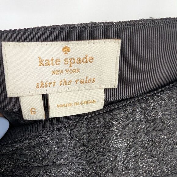 Kate Spade Gray Mini Skater Skirt with Embellishments - Picture 3 of 4